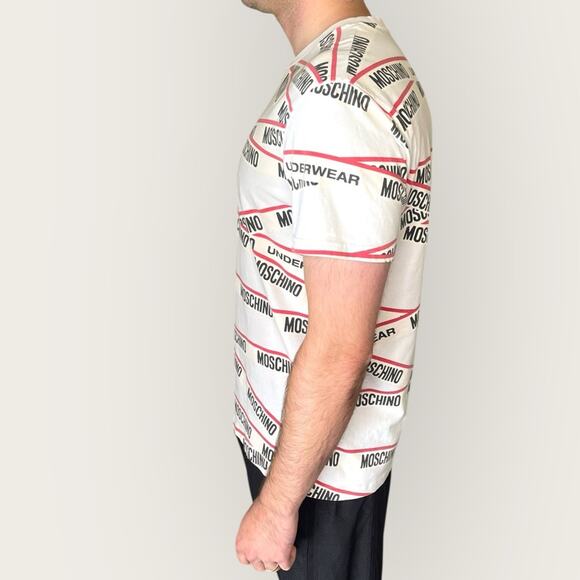 Moschino Underwear Men's Cotton Graphic T-Shirt L - Picture 2 of 11